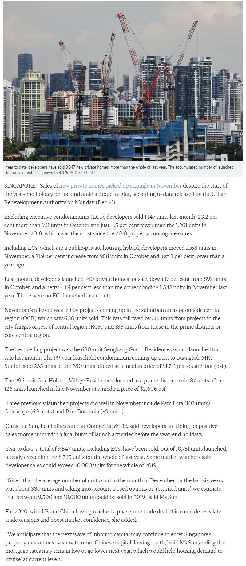 Canninghill Piers - New private home sales rebound in Nov part 1