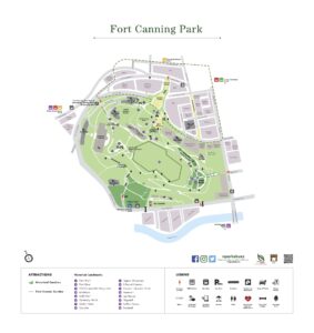 Canninghill Piers - Fort Canning Park Map